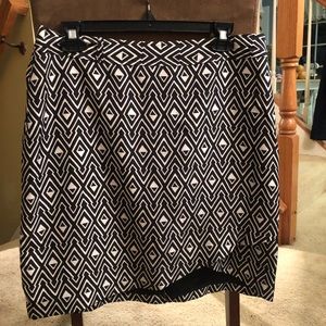 White House Black Market wrap front mini skirt